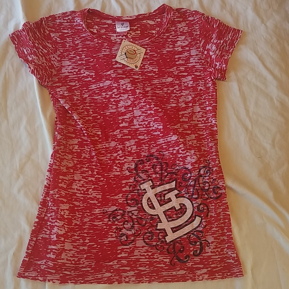 St Louis Cardinals MLB burnout shirt sz Large slim cut